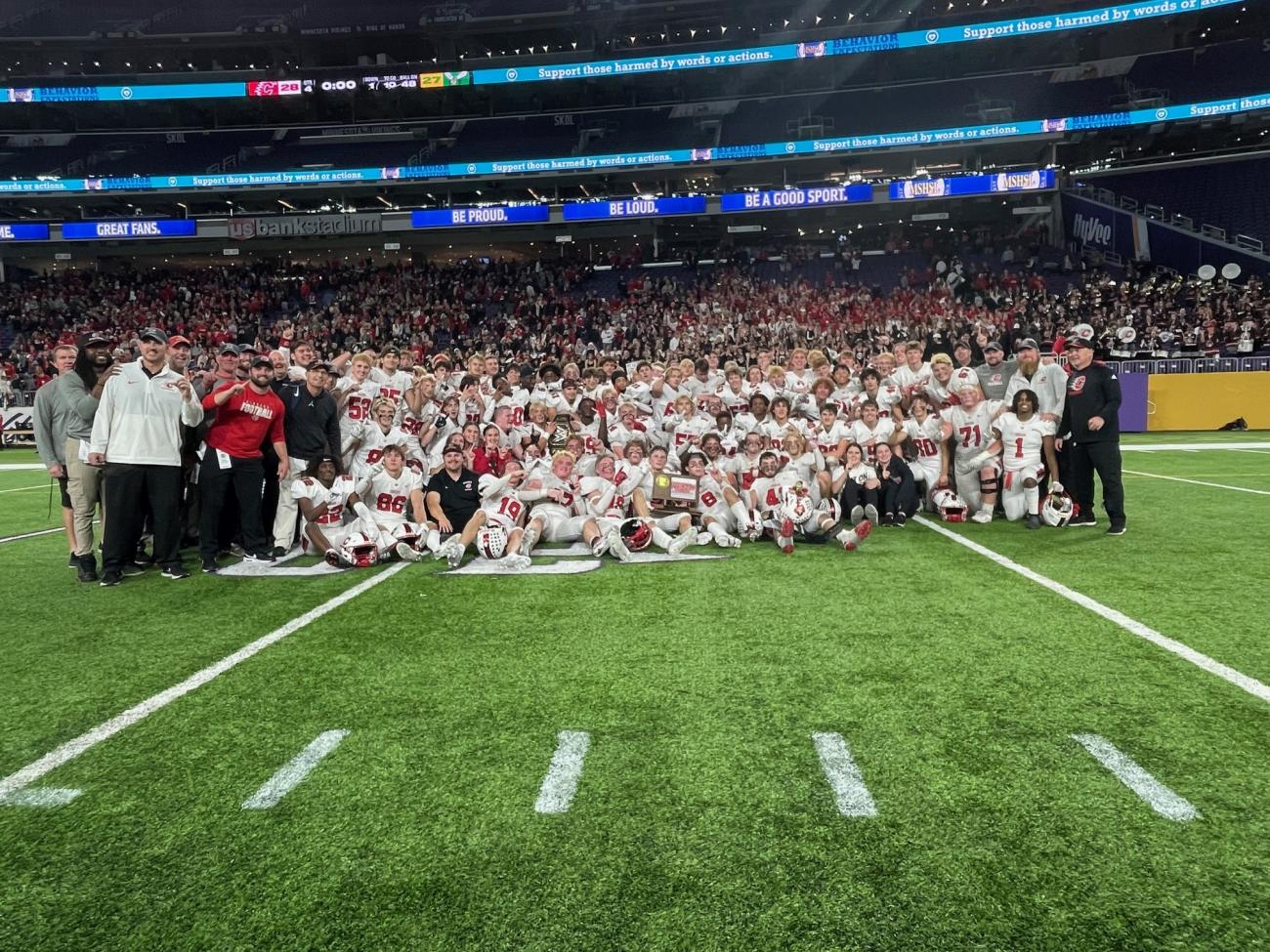 Class AAAAAA Prep Bowl Championship Centennial 28, Edina 27 News MSHSL